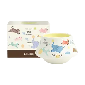 OILI QILI Running Animal Scented Candle - Unique Artistic Home Fragrance Gift, Long-Lasting Aroma, "Fruity" Scent, 160g