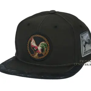 MEXICAN Hat Western Style ROOSTER Embroidered Snapback Flat Bill Baseball Cap