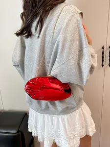 Unique Metal Bag, European and American New Fashion Shoulder Bag, Versatile Shiny Evening Bag, Perfect for Parties and Commuting