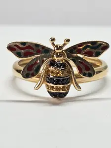 14K Gold Bee Ring - Anillo Abeja Oro 14k