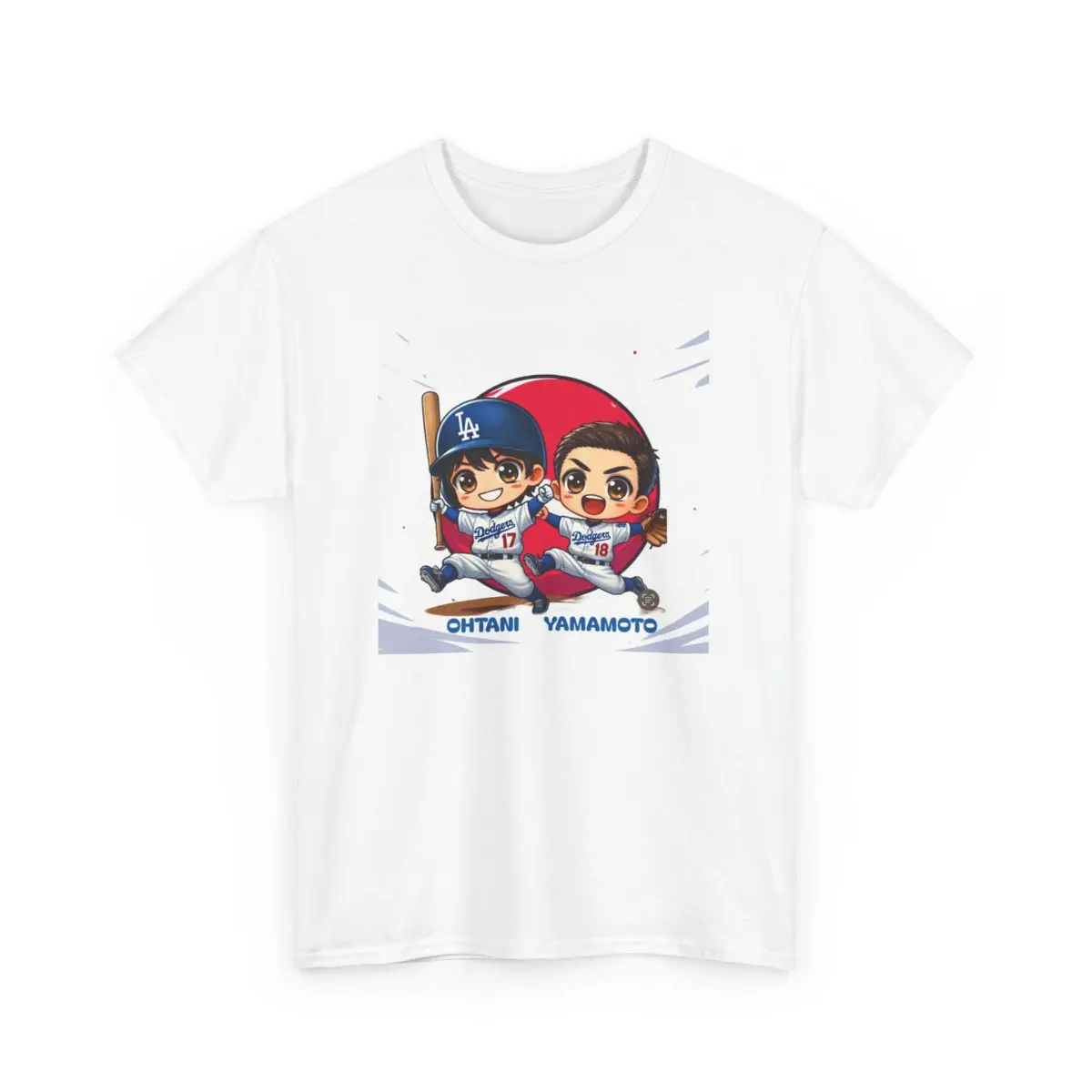 Cute Anime Baseball Tee - Unisex Heavy Cotton, Gift for Sports Fans, Summer Apparel, Baseball Lovers, Cartoon Graphic Shirt