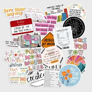 Sticker Pack 20 pcs Bible Faith Stickers, Scripture Inspiration Vinyl Decals