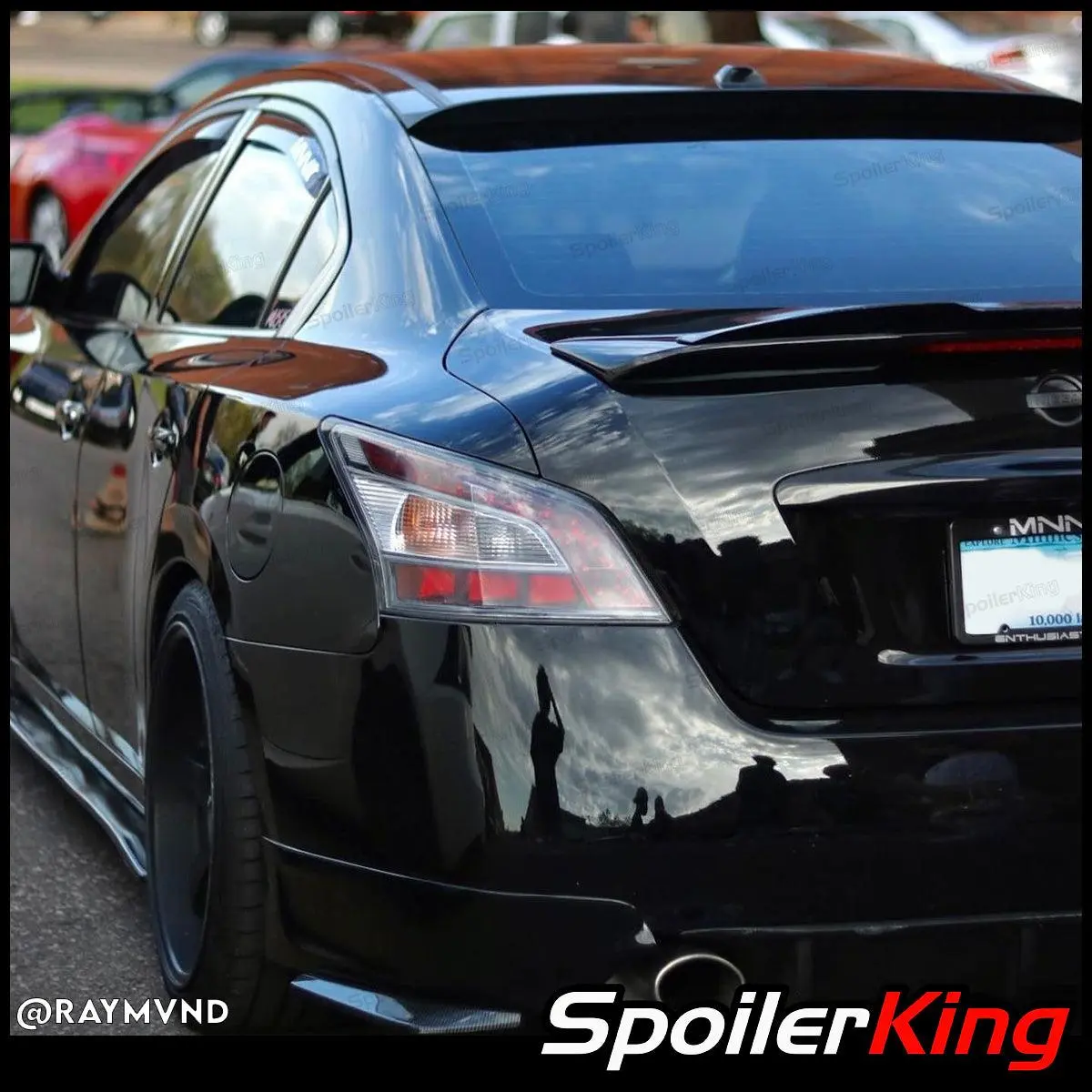 Spoiler King Rear Window Roof Spoiler for Nissan Maxima 2009-2015 XL (380R) Model, 4x1.75in Size, Self Adhesive Tape, Flush Fit, Polyurethane, Top-Notch Customer Service, Aesthetic Enhancement, Downforce Generator