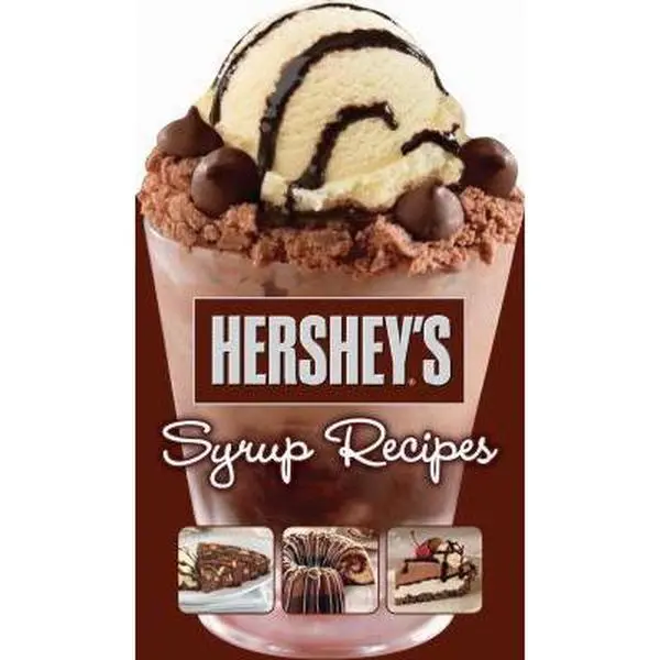 Used Hershey's Syrup Recipes Book - Food-Focused English Edition, 2012 Release, 0.96lb, Cakes & Pies Inside, Unknown Author