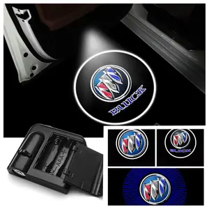 4-Piece Buick Door Welcome Light Set, No Drill LED Logo Projector Lights, Compatible with Most Buick Models