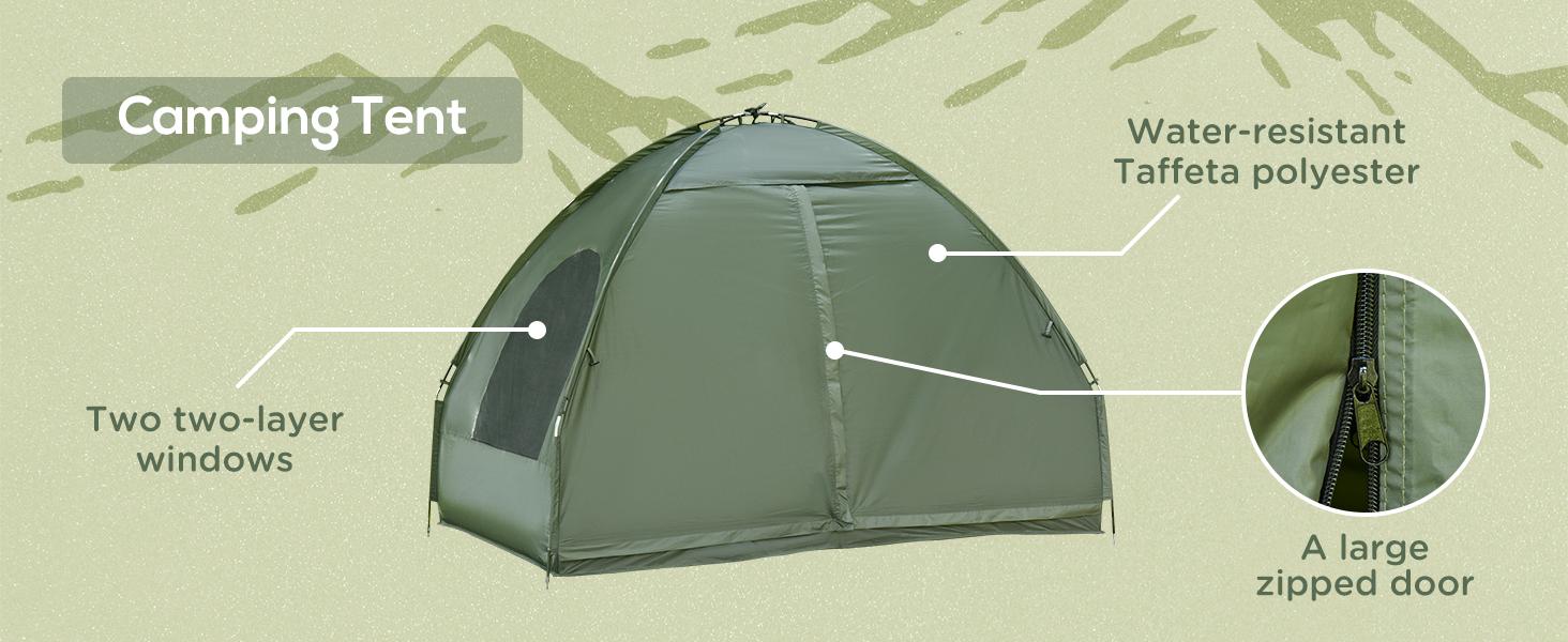 Camping cot tent family