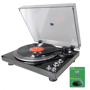 Belt-Driven Turntable.1 pieces AT3600L Record Needle Replacement,2 Pieces Turntable Belt turntable belts, Turntable with Out Audio Wireless,Vintage Turntable.Pre Amplifier.2-Speed.Piano high gloss black.Halloween and Thanks giving and Christmas gifts.