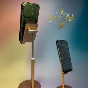 Sawy & Hade M Universal Phone Stand - Adjustable Height & Angle - Gold Finish - Compatible with All Smartphones