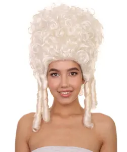 HPO  Women's Colonial Lady White Wig - Party Event Ready Historical Wigs Wigs & Cosplay Party