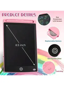8.5-in Color LCD Tablet, Multifunctional Digital Drawing Pad with Screen, Ideal Gift for Birthdays, Back to School Education,summervibes