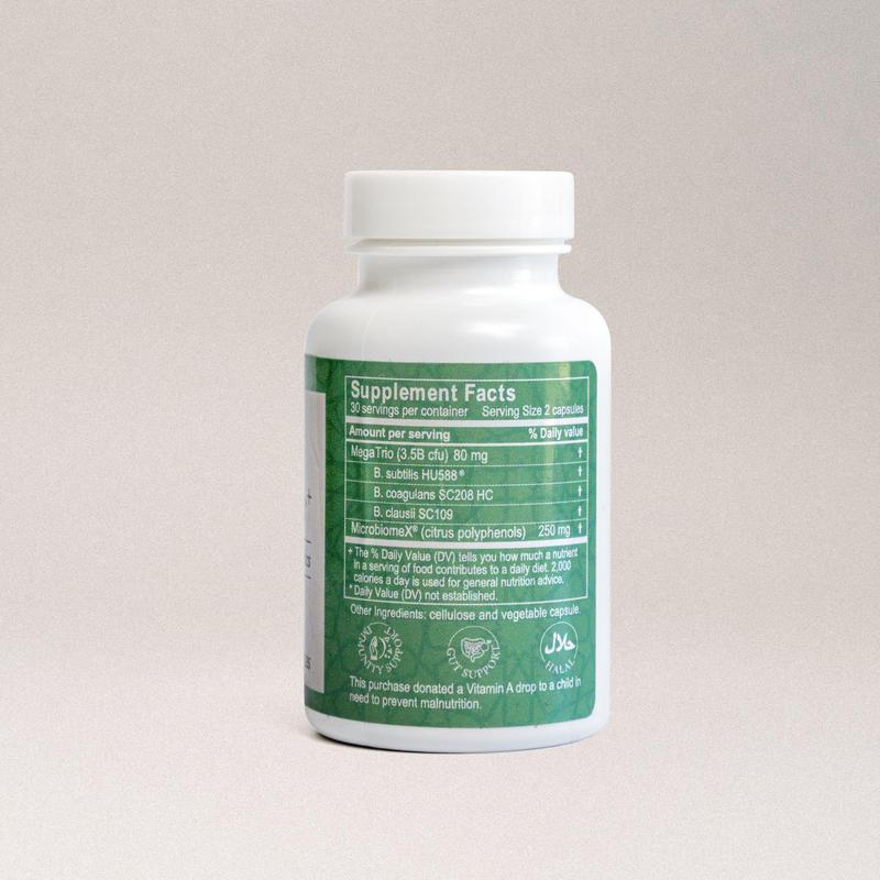 Salaam Nutritionals Synbiotic Plus Halal Probiotic with Prebiotics 3.5 Billion CFU Veggie Capsules 60 Count Gut and Immune Support Digestion Vitamin Daily Dietary Supplement