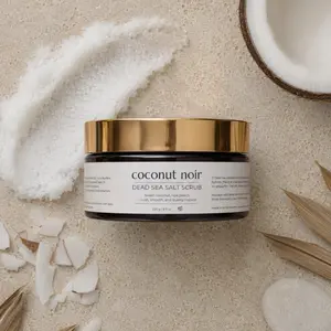 Coconut Noir Dead Sea Salt Body Scrub  — Sweet Coconut