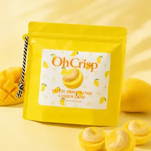 OhCrisp Freeze-Dried Mango Cashew Crisp – Crunchy Fruit & Nut Snack