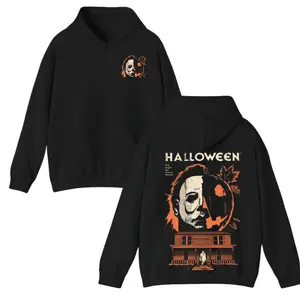 Michael Myers Halloween Shirt, T-Shirt, Hoodie & Sweatshirt – Horror House and Pumpkin Mask Graphic, Soft Cotton Blend, Ideal Gift for Scary Movie Fans and Spooky Season Lovers.