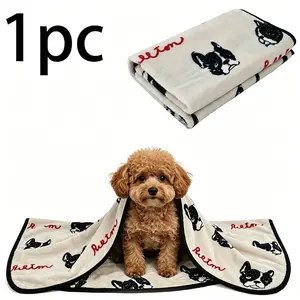 Soft Warm Pet Blanket, Comfortable Plush Home Sleep Pad, Ideal for Small to Medium Pets, Essential Indoor Pet Supplies