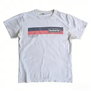 Oasis Band 1996 US Tour Retro Rock Style T-Shirt Replica, Unisex, Everyday Top, Simple and Stylish, Printed T-Shirt