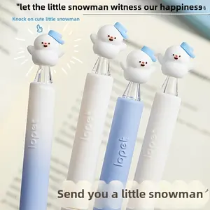 Snowman Cloud Rotating Pen Premium Gift Box, High-Quality Quick-Dry Ink, Smooth Writing, Office Learning Creative Stationery