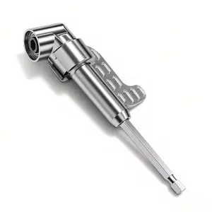 1pc Adjustable Angle Drill Adapter, 105-Degree Rotating Metal Drill Bit Guide Tool, Right-Angle Drill Bit Attachment for Tight Spaces