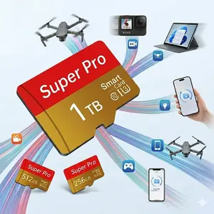 Micro SD card with adapter, compatible with outdoor camera data, PC storage, supports car GPS routes and sports video recording, holiday gifts #Summervibes