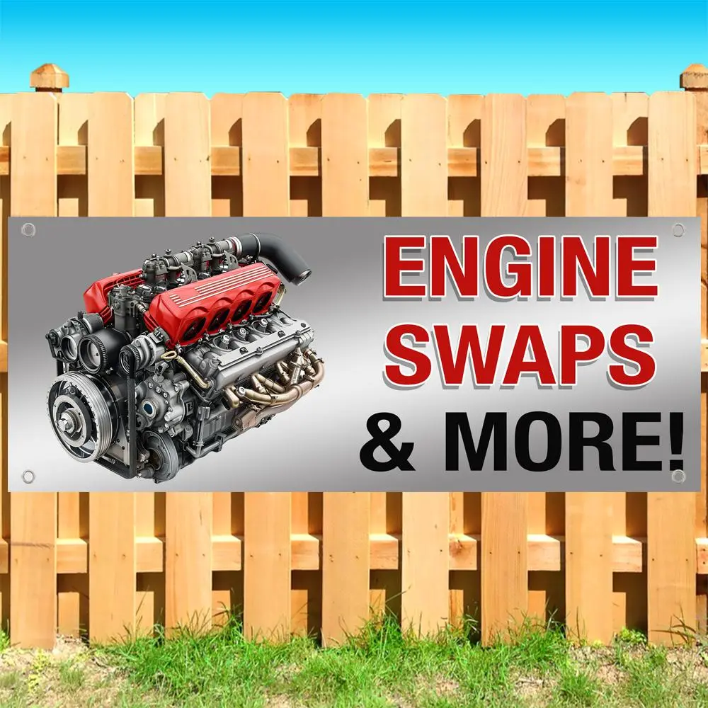 Engine Swaps & More Banner 13 oz | Non-Fabric | Heavy-Duty Vinyl Single-Sided With Metal Grommets SB11339