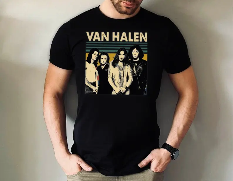 Van Halen Vintage T-Shirt, Van Halen Shirt, Concert Shirts, Gift Shirt For Friends And Family