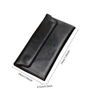 Genuine Leather Long Bifold Wallet For Women,  Exquisite Niche‑Designed Long Clutch,  High‑Grade Purse With Multi‑Card Slots, Elegant Versatile Cash Card Holder Ideal For Daily Commute Dating Shopping And Formal Occasions