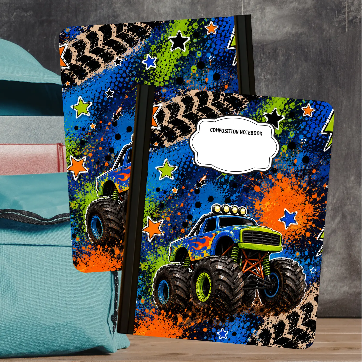 Composition Notebook - Monster Truck