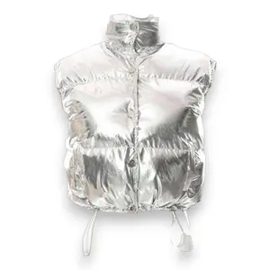 RENDEZVOUS - Chrome Glow Puffer Vest (US, Alpha, Small, Regular, Regular)