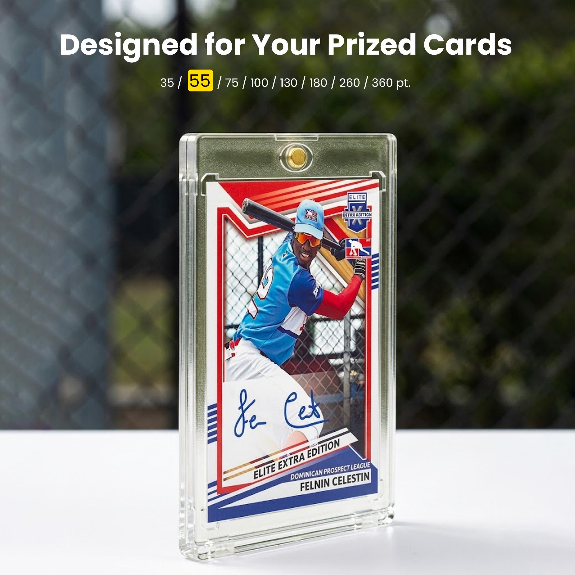 Magnetic Card Holders for Trading Cards – 5 Pack One Touch Cases, Fits Multiple Thickness (35PT–360PT), UV Protection, Clear Display