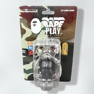Bearbrick x Bape x 1st Camo x Black 100%