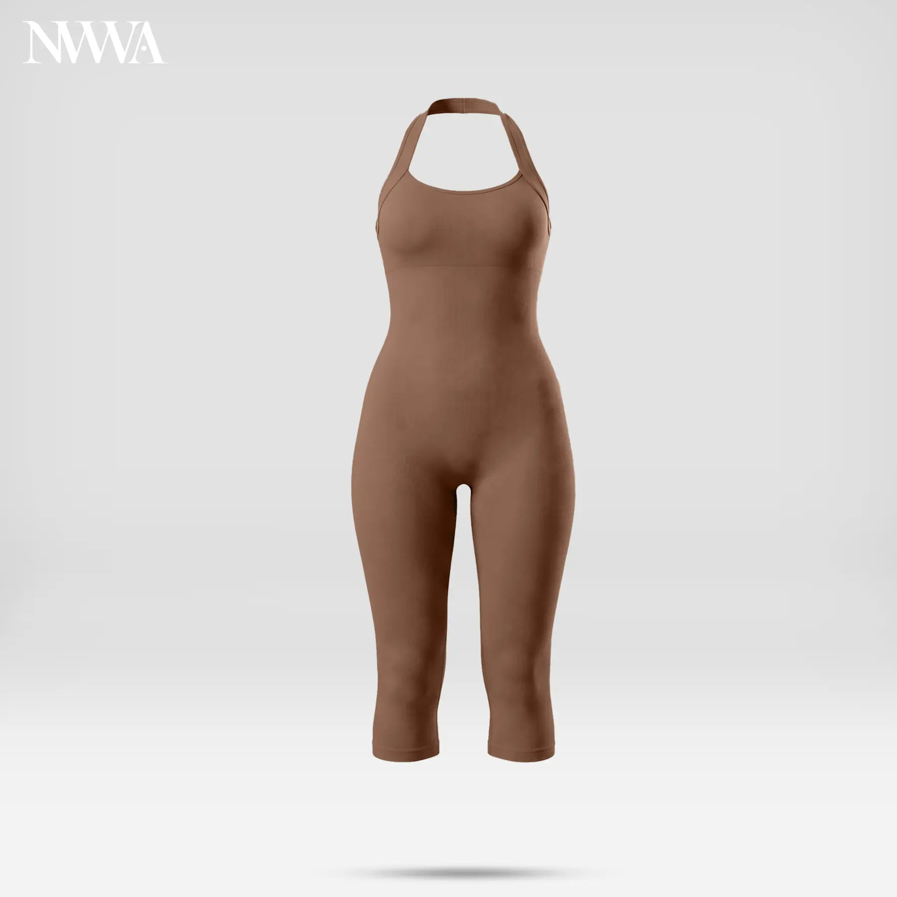 Women's Summer Fashion Athletic 1-Piece Jumpsuit - Sexy Open Back, Built-In Padding, Tummy-Shaping Sports & Outdoor Leisure Wear tiktokshopbacktoschool