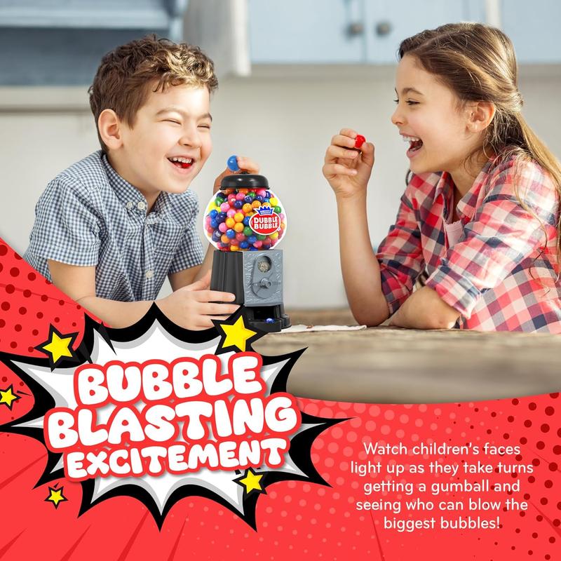 Gumball Candy Machine – Fun Coin-Operated Toy Bank with 85 Colorful Gumballs – 8.5'' Candy Dispenser for Kids – Perfect for Gifting & Playtime