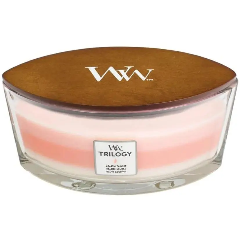 ISLAND GETAWAY TRILOGY - HearthWick Flame Scented Candle by WoodWick - 3 in One