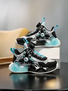 Spring Fall Casual Athletic Sports Shoes, Adjustable Rotating Buckle, Classic Colorblock Patchwork Sneakers, School Student Sneakers, Trainer, Textile Upper, Footwear