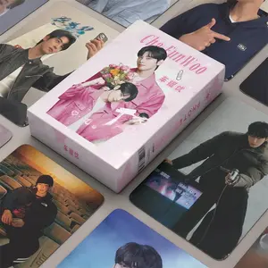 50Pcs/Set Cha EunWoo Laser Lomo Card Korean Star Mini Postcard HD Photocard Fans Collection Cards