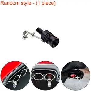 Exhaust Pipe Sound Enhancer, Noise Booster for Cars Trucks Suvs Motorcycles Scooters, Colorful Turbine Whistle, Random Color Sent