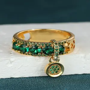 Round ring for women, meaningful gift for wife on special occasions or parties.