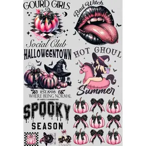 Gourd Girls Mini DTF Transfer Gang Sheet 24.5" wide x 36" long. Direct To Film Mini Gang Sheet