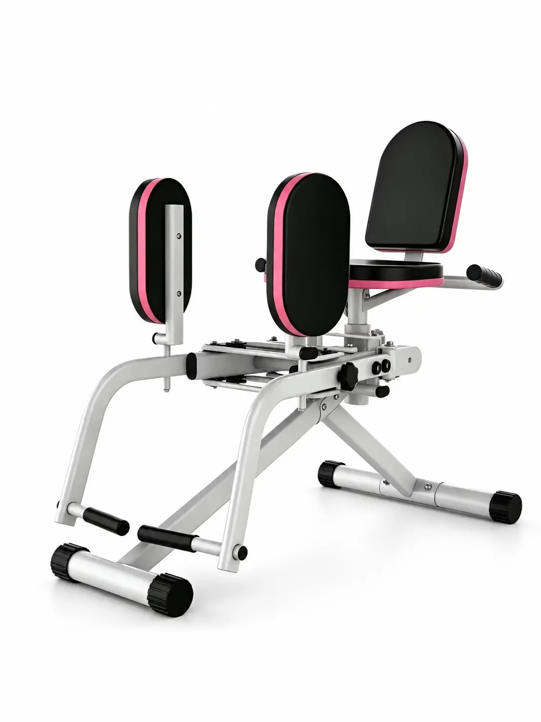2-in-1 Adjustable Hip Adduction Machine & Glute Workout Equipment, Exercise Equipment, Foldable Thigh Trainer for Home Gym Strength Training, At Home Glute Workout Gear