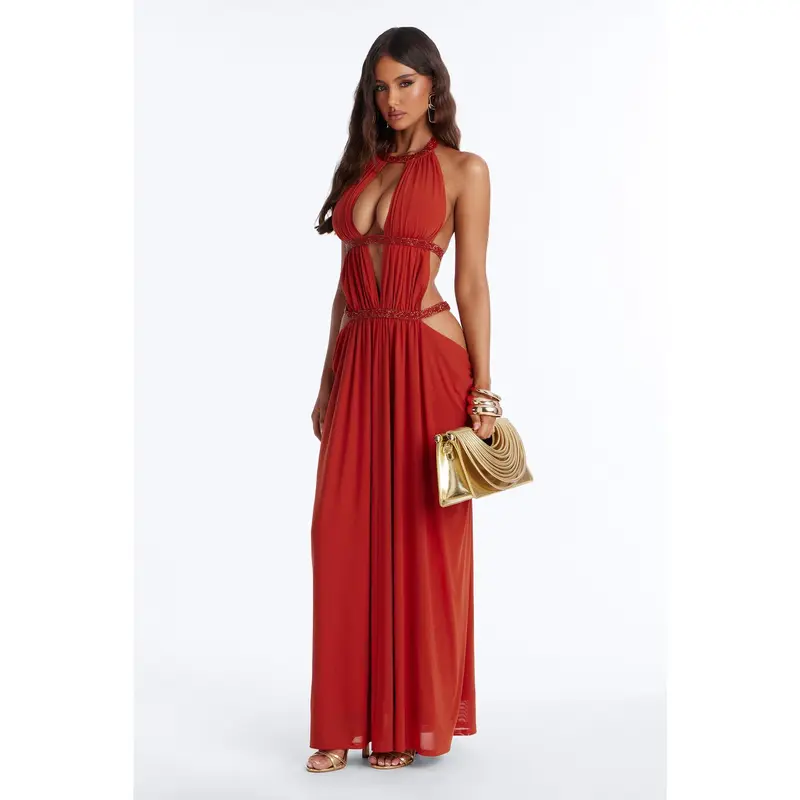 Asos orange lace dress - TikTok Shop