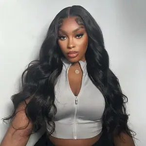 OQ HAIR 13x6 Pre-Everything Body Wave Glueless Wig 220% Density Human Hair Wigs With Drawstring Pre-Cut Lace Frontal Wigs for Beginner Friendly Wear Go Wig