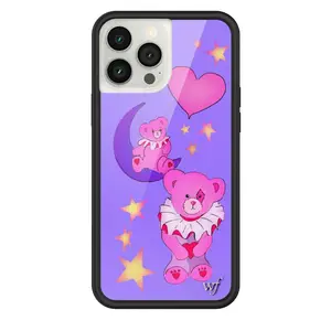 Wildflower Cases - Circus Bears, Limited Edition iPhone Case | Accessories Durable Custom Bright Bears Moon Hearts Purple Fun Protective Rubber