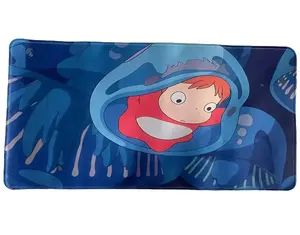 Ponyo as a Baby in Studio Ghibli HQ Detail Mouse Mat Desk Runner - soul eater mousepad, anime mousepad, gifts for girl