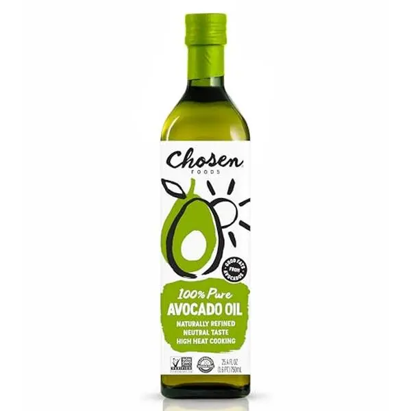 Chosen Foods Avocado Oil, 25.4 Fl Oz - All Purpose Cooking Oil made from 100% Pure Avocados - Non-GMO, Gluten-Free, Keto Friendly, Glyphosate Free - 750mL (Pack Of 1)
