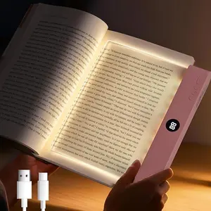 LED Book Light and Night Light 2 in 1, 3 Color Temperatures & Stepless Dimming, USB Rechargeable Reading Light with Timer for Night Reading