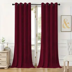 Solid Color Curtain, 1 Count Modern Simple Blackout Curtain, Window Drapes for Home Living Room Bedroom Study Room, Home Decor, Home Decoration Curtain