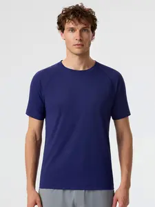 Fioboc Men's PerformancePro Quick-Dry CrewNeck Tee - Gym & Casual Fitness Top