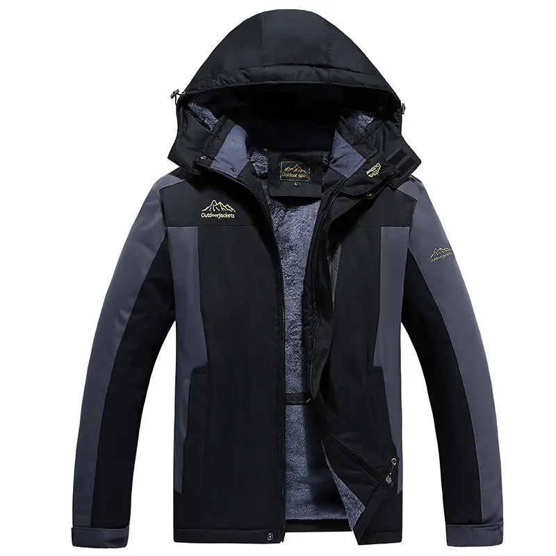 Essential winter jacket for men - windproof and waterproof, hooded jacket, suitable for camping, mountaineering, barn  jacket  outfit