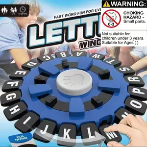 Crazy Letter Game Board, Fast-Paced Family Camping Picnic Party Game, Boys Girls Birthday Festival Gift, Family Board Games