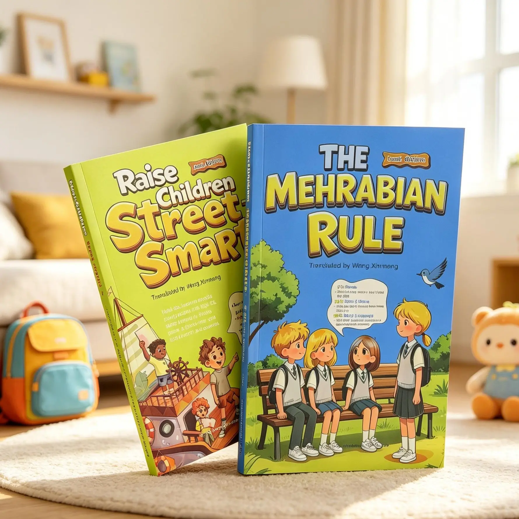 The Mehrabian Rule+Raise Children Street-comic parenting book,communication skills comic,Smart-kids judgment skills, growing up challenges,  nonverbal communication book, social skills children, tone of voice kids for toddler gift manga collection Avatar:
